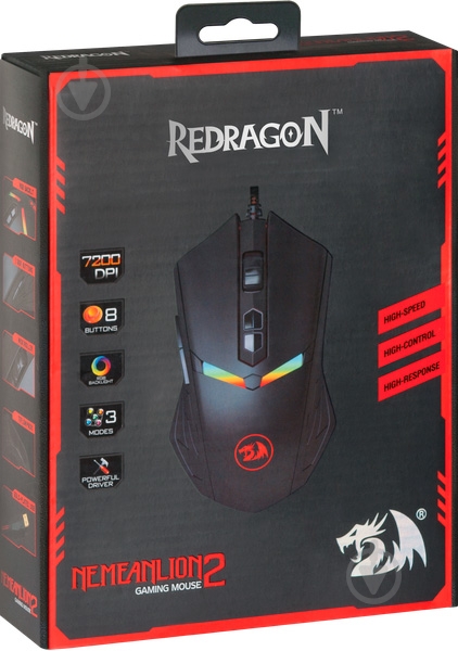 Мышка Redragon Nemeanlion 2 black - фото 17