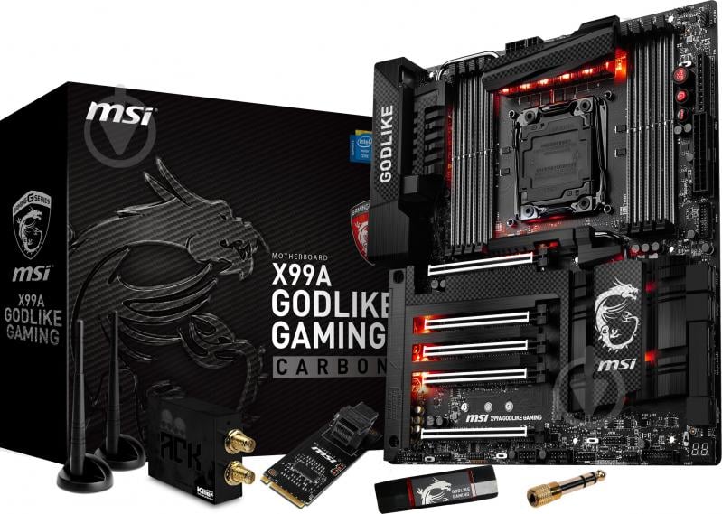 Материнська плата MSI X99A_GODLIKE_GAMING_CARB (Socket 2011-3, Intel X99, E-ATX) - фото 4