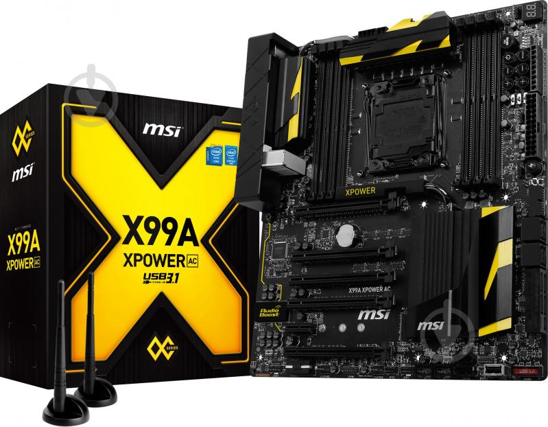 Материнская плата MSI X99A_XPOWER_AC (Socket 2011-3, Intel X99, E-ATX) - фото 4 Материнская плата MSI X99A_XPOWER_AC (Socket 2011-3, Intel X99, E-ATX) - фото 4