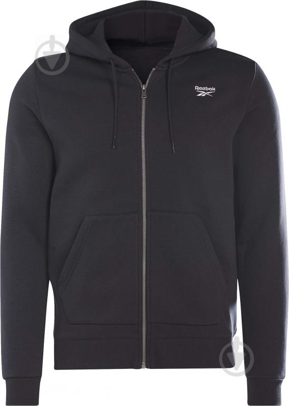 Толстовка Reebok RI FLEECE FZ HOODIE GR9206 р. 58 черный - фото 2