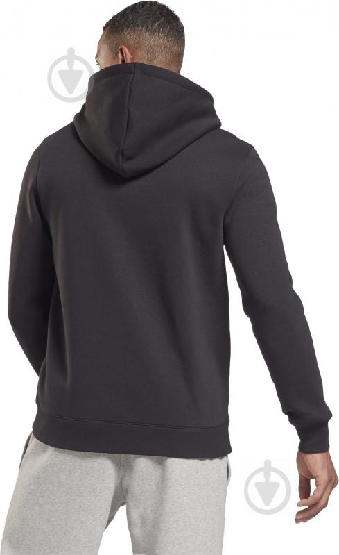 Толстовка Reebok RI FLEECE FZ HOODIE GR9206 р. 58 черный - фото 3