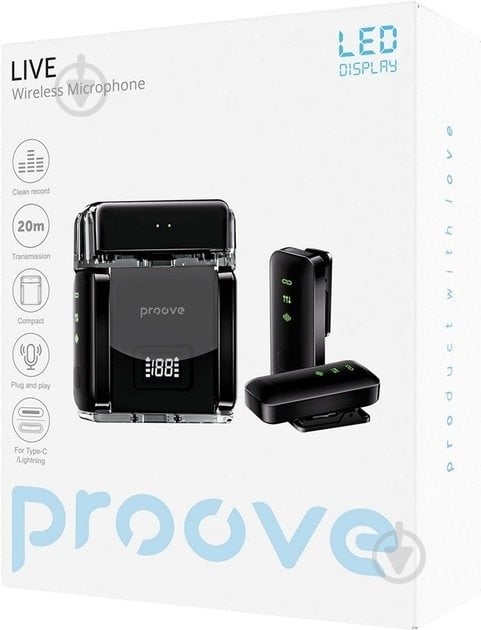 Микрофон Proove Live black (PLWM00012101) - фото 5 Микрофон Proove Live black (PLWM00012101) - фото 5
