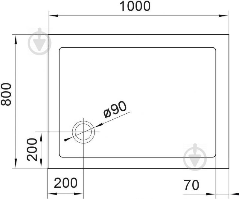 Поддон из искусственного камня Eger SMC 80х100 см 599-1080S - фото 2