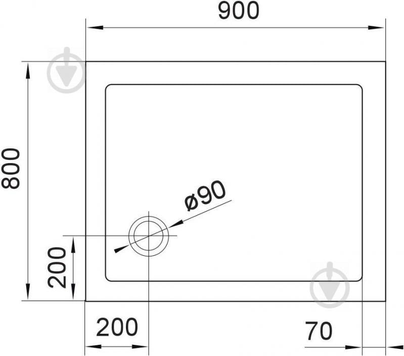 Піддон душовий Eger SMC 80х90 см 599-9080S - фото 2