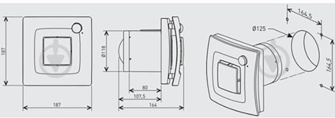 Вытяжной вентилятор Soler&Palau с таймером, датчиком движения и датчиком влажности SILENT DUAL 200 - фото 8