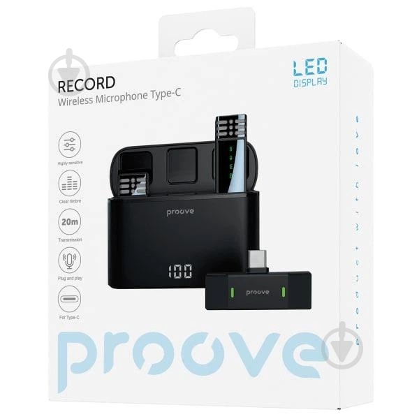 Микрофон Proove Record Type-C black (PMRC00010202) - фото 8