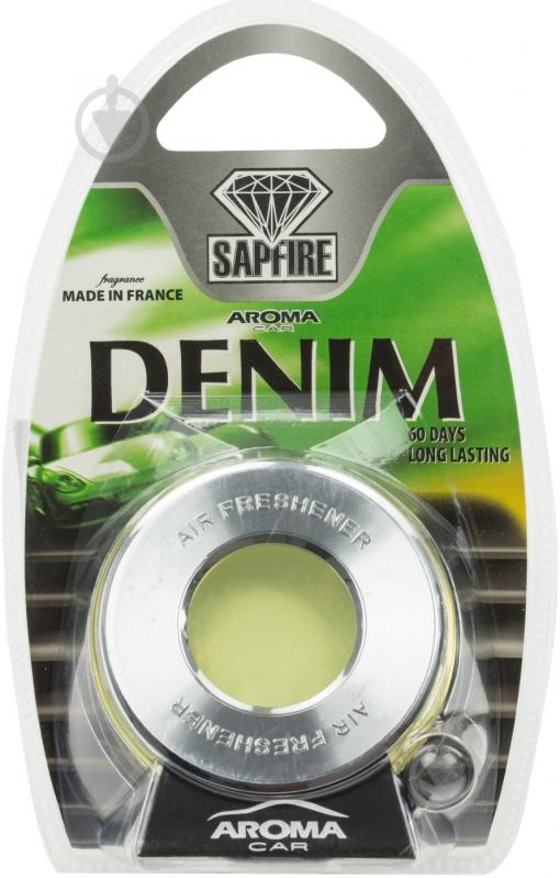 Ароматизатор на дефлектор  SAPFIRE Aroma Car Disc denim - фото 1