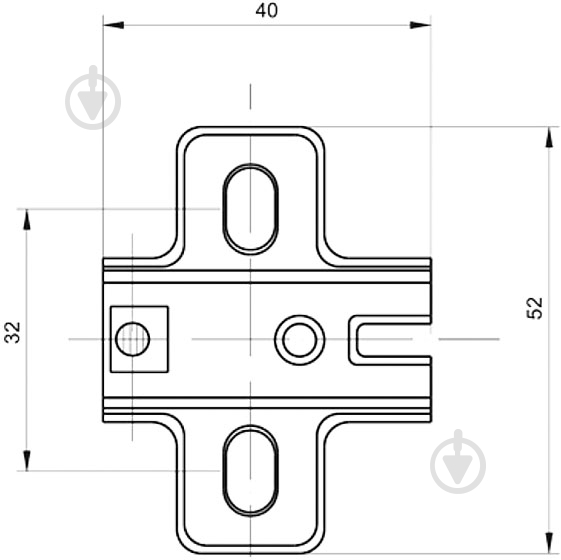 Петля угловая Muller 45° Slide-On без доводчика 96051 - фото 4