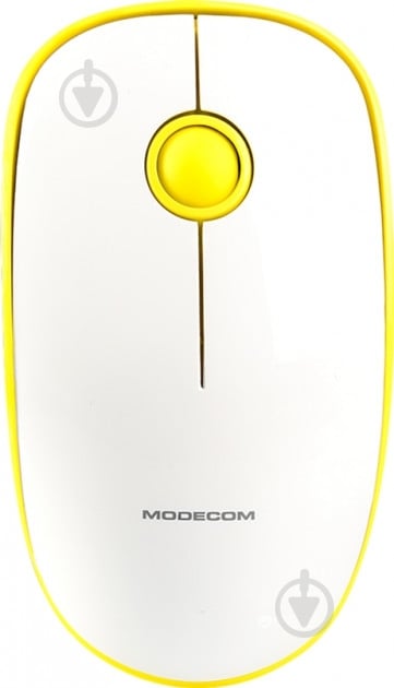 Мышь Modecom MC-WM112 Wireless white/yellow - фото 1