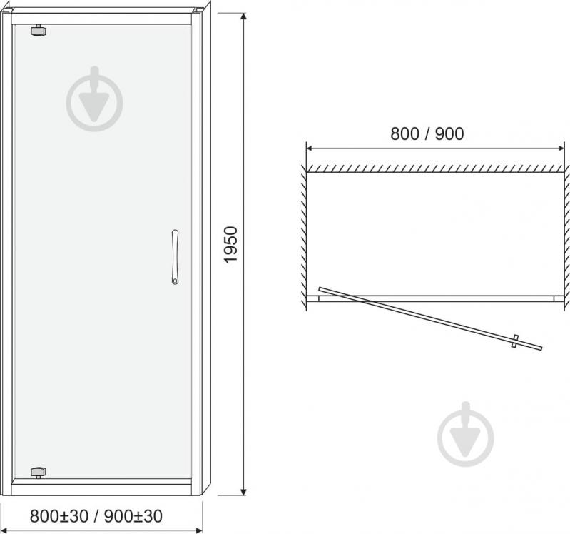 Душевые двери Eger 599-150-80(h) - фото 9