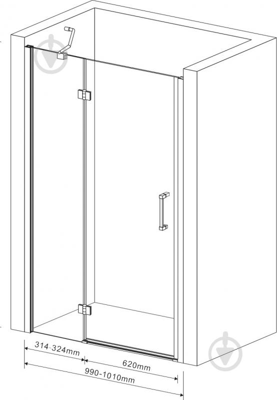 Душевые двери Eger 599-701(h) - фото 3 Душевые двери Eger 599-701(h) - фото 3