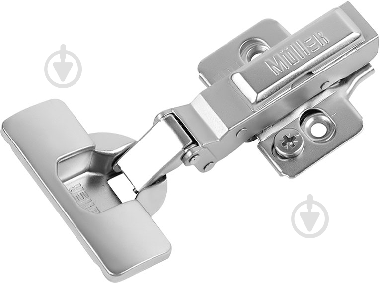 Петля кутова Muller -30° Clip-On з доводчиком 45001 - фото 1 Петля кутова Muller -30° Clip-On з доводчиком 45001 - фото 1