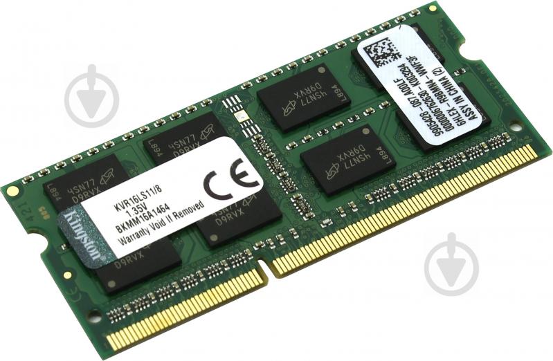 Оперативная память Kingston SODIMM DDR3 8 GB (1x8GB) 1600 MHz (KVR16LS11/8) - фото 1