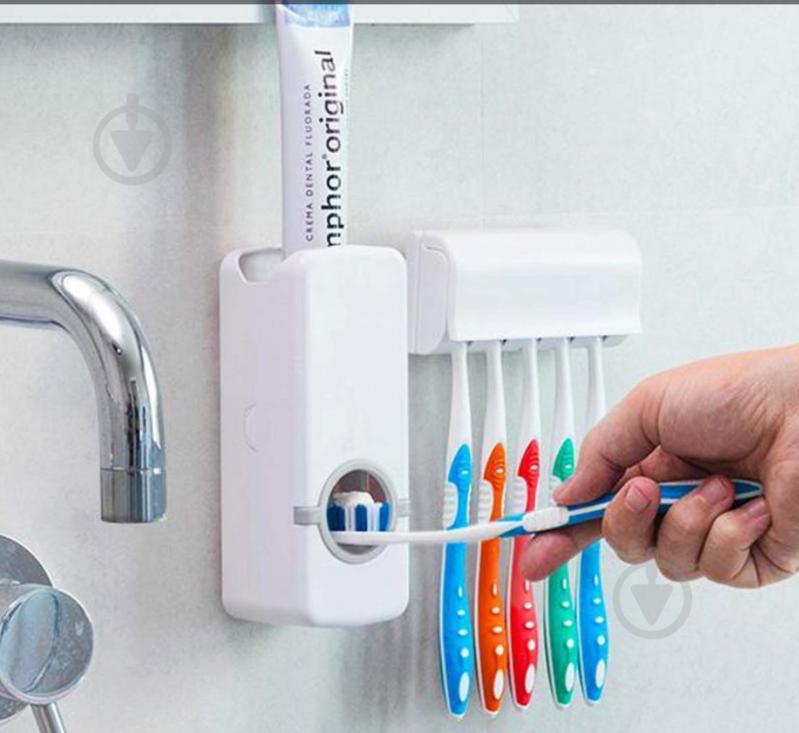 Автоматический дозатор для зубной пасты и держатель для зубных щеток