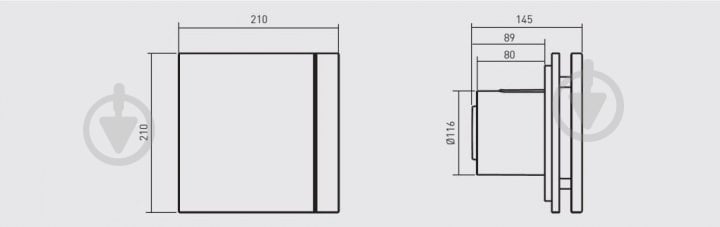 Витяжний вентилятор Soler&Palau для ванної SILENT-200 CZ SILVER DESIGN-3C - фото 12