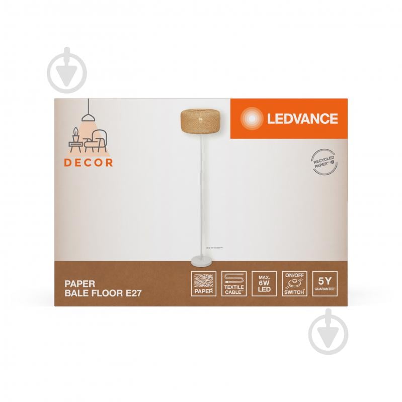 Торшер Ledvance E27 бежевий DECOR PAPER BALE floor - фото 15