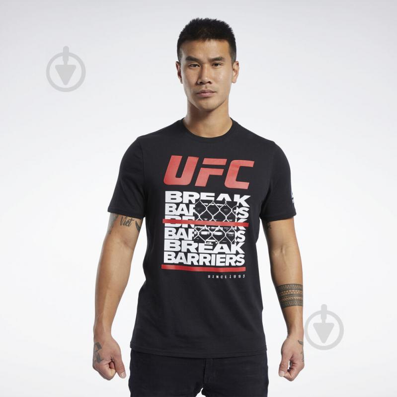 Футболка Reebok UFC FG CAPSULE TEE FJ5189 р.M чорний - фото 1