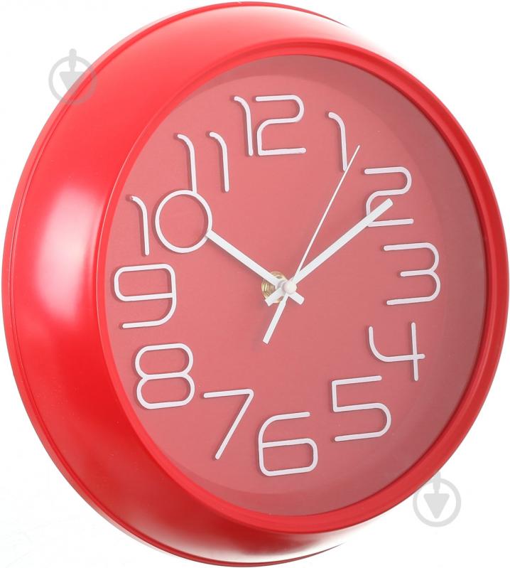 Часы настенные Class 25,5 см красный - фото 2