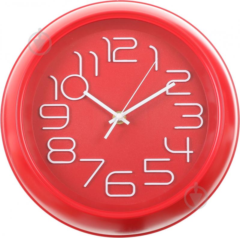 Часы настенные Class 25,5 см красный - фото 1