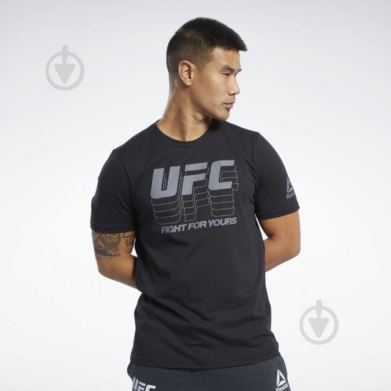 Футболка Reebok UFC FG LOGO TEE FK2343 р.M чорний - фото 1