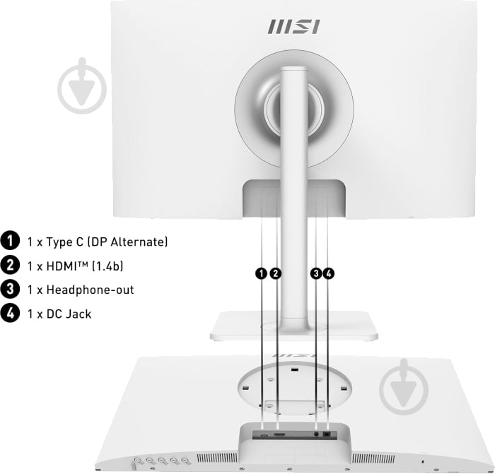 Монитор MSI Modern MD2412PW 23,8" (9S6-3PA59H-078) - фото 10