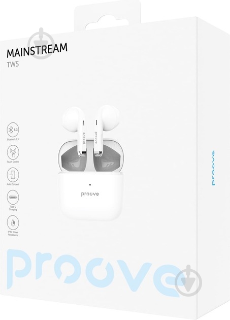 Наушники Proove Mainstream TWS white (TWMS00010002) - фото 6