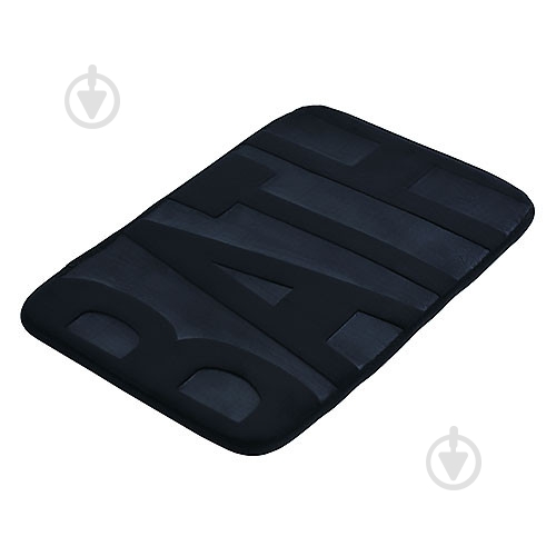 Килимок для ванної кімнати Bisk Basic 5 60х40см чорний - фото 1