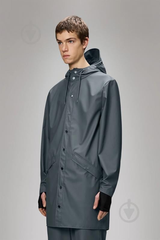 Куртка Rains Long Jacket 1202-Slate р.2XS-XS - фото 1