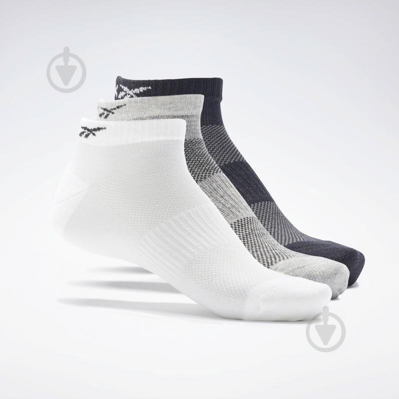 Шкарпетки Reebok Te Low Cut Sock H11287 р.S чорний/білий/сірий 3 шт. - фото 1