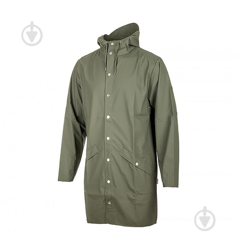Куртка Rains Long Jacket 1202-Olive р.2XS-XS - фото 1