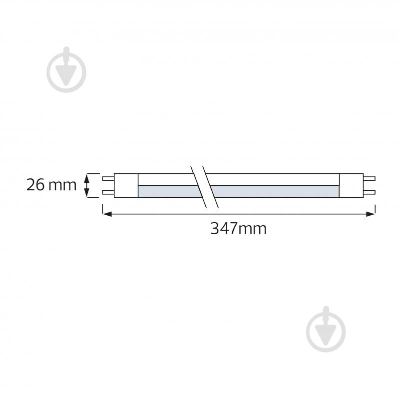 Лампа світлодіодна HOROZ ELECTRIC 60 см 9 Вт T8 матова G13 220 В 4000 К 002-001-0009-030 - фото 2