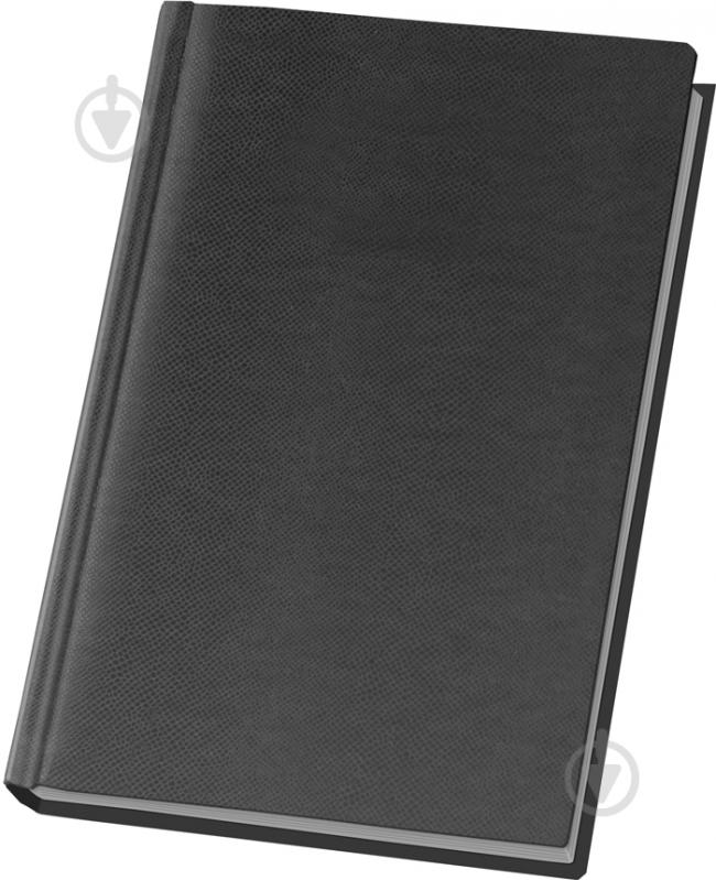 Ежедневник полудатированный черный линия Optima Lizard A5 O21780-01 - фото 1