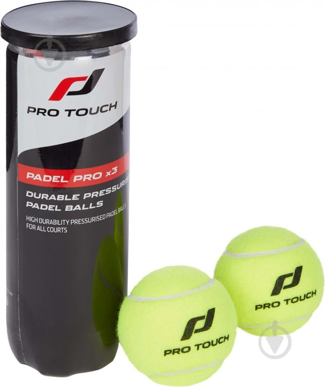 Мяч для большого тенниса Pro Touch Spin Padel Ball 412172-181 3 шт./уп. - фото 1