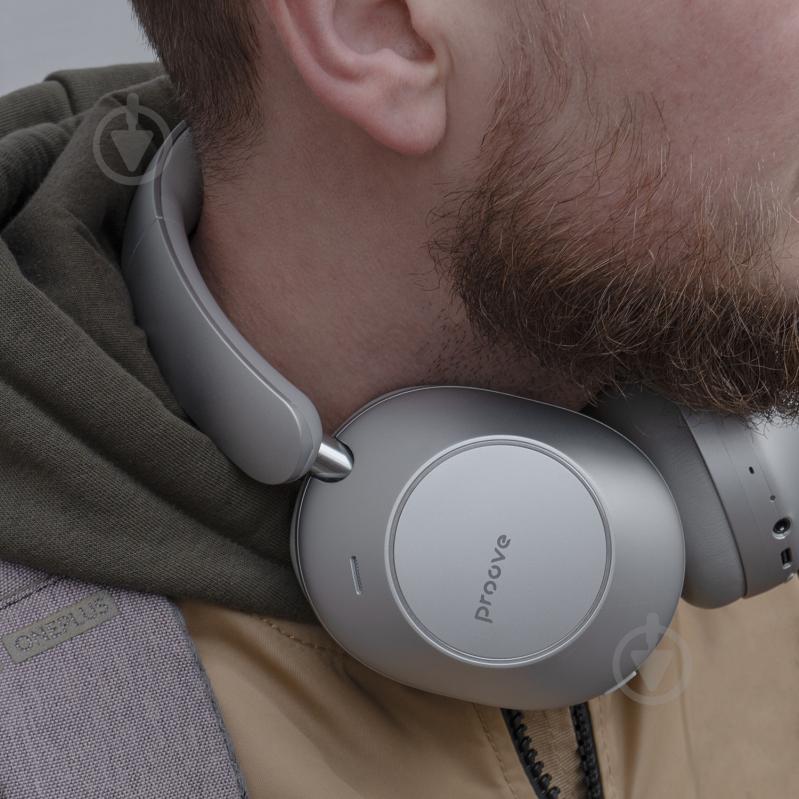 Наушники Proove Silence 3D with ANC light grey (HPSL3D010003) - фото 3