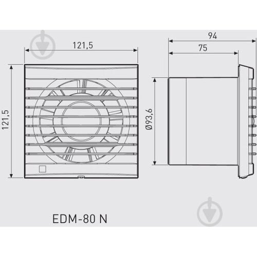 Вытяжной вентилятор Soler&Palau для ванной EDM-80 N - фото 5