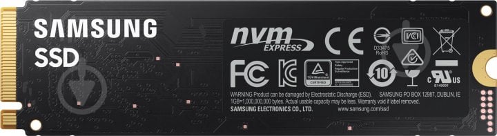 SSD-накопичувач Samsung 980 1TB M.2 NVMe 1000GB M.2 PCI Express 3.0 x4 3D TLC (MZ-V8V1T0BW) - фото 2