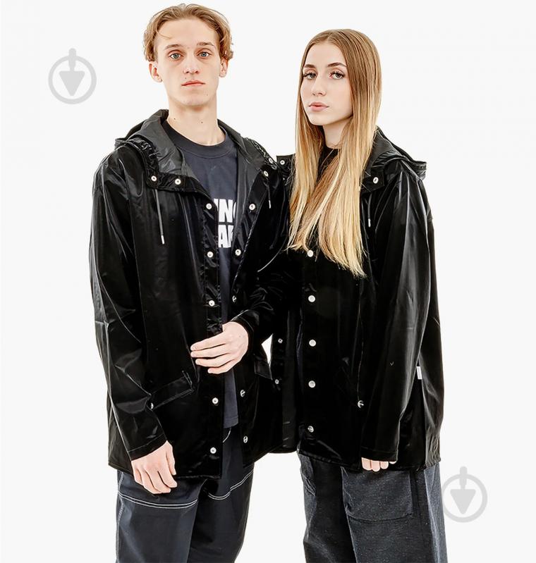 Куртка Rains JACKET 1201-VelvetBlack р.M-L - фото 1
