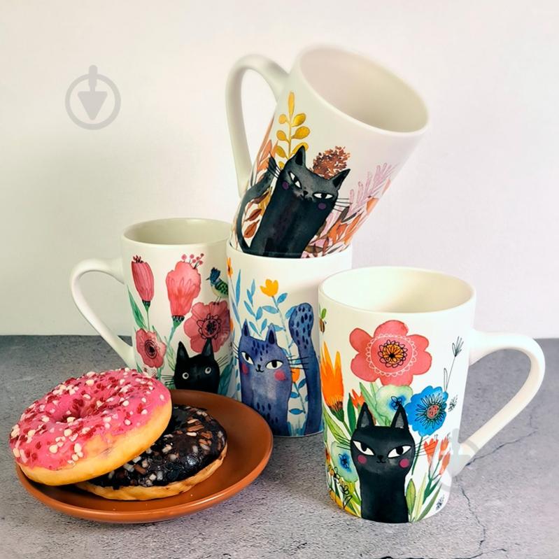 Чашка Vittora Художественные коты 385 мл - фото 2