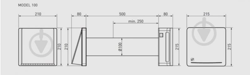Рекуператор Soler&Palau з дистанційним пультом RESPIRO 100 RD - фото 6
