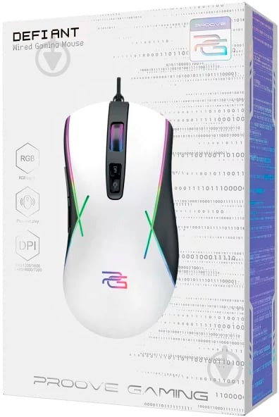 Ігрова миша Proove Gaming Defiant white (CMDE00000101) - фото 7 Ігрова миша Proove Gaming Defiant white (CMDE00000101) - фото 7