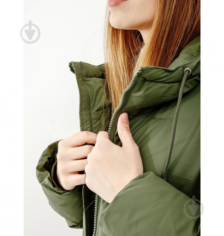 Куртка Rains LONG PUFFER JACKET 1507-Olive р.L-XL - фото 3