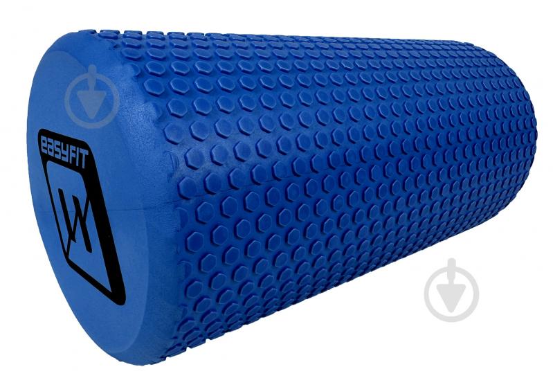 Ролик массажный EasyFit Foam Roller синий 30 см - фото 3