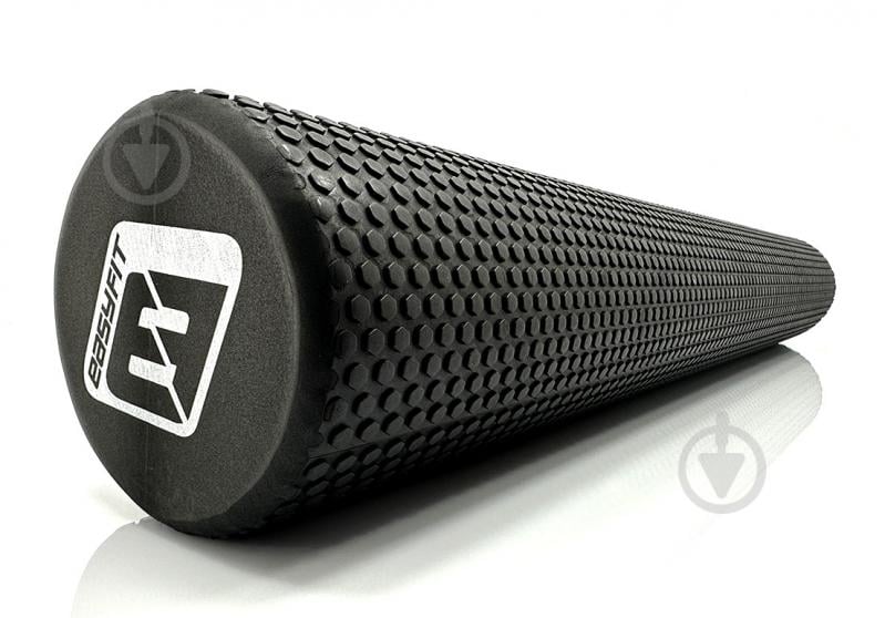 Ролик массажный EasyFit Foam Roller черный 90 см - фото 1