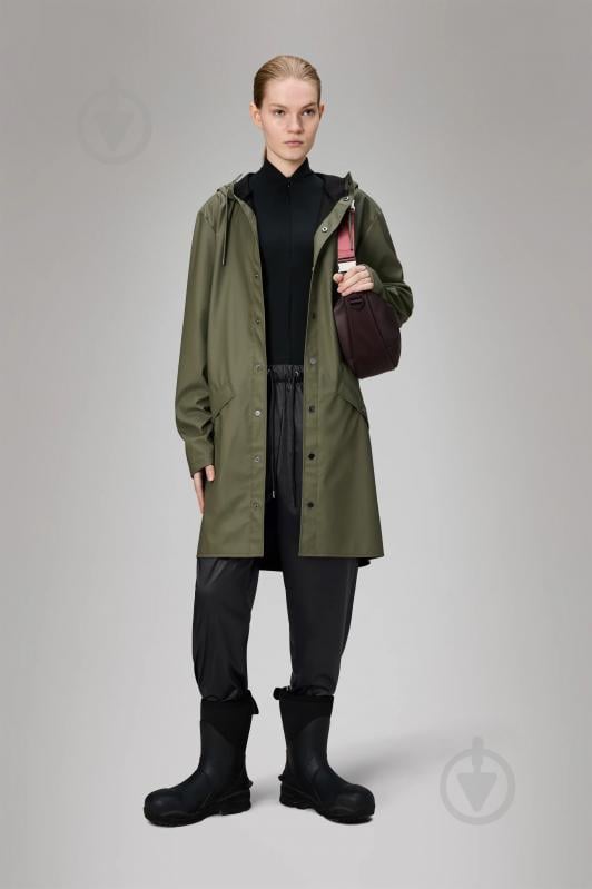 Куртка Rains Long Jacket 1202-Green р.XS-S - фото 8