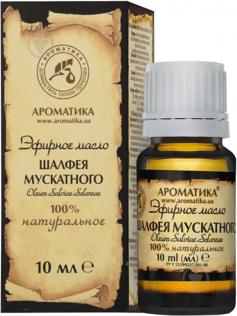 ᐉ Эфирное масло Ароматика Шалфея мускатного 10 мл • Купить в Киеве ...