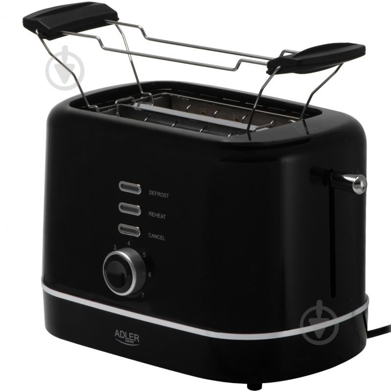 Тостер Adler AD 3224 black 850Вт - фото 2 Тостер Adler AD 3224 black 850Вт - фото 2