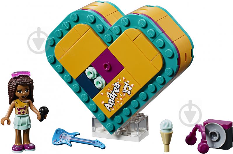 Конструктор LEGO Friends Коробка-сердце с Андреа 41354 - фото 2