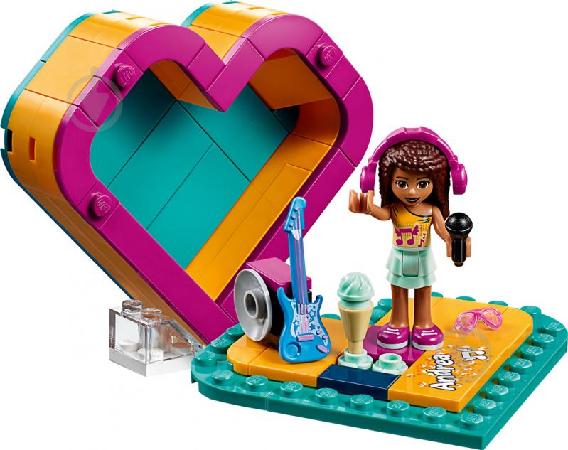 Конструктор LEGO Friends Коробка-сердце с Андреа 41354 - фото 3