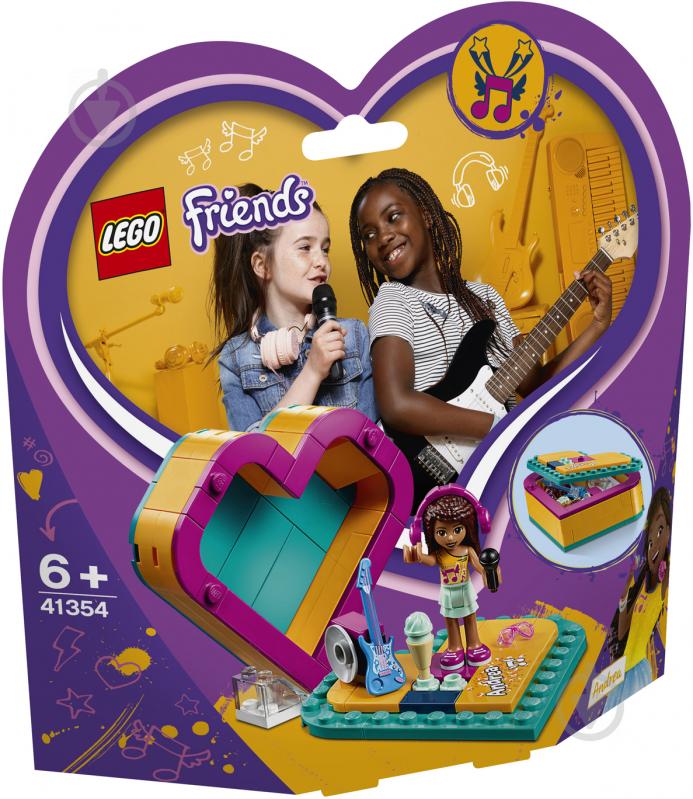 Конструктор LEGO Friends Коробка-сердце с Андреа 41354 - фото 1