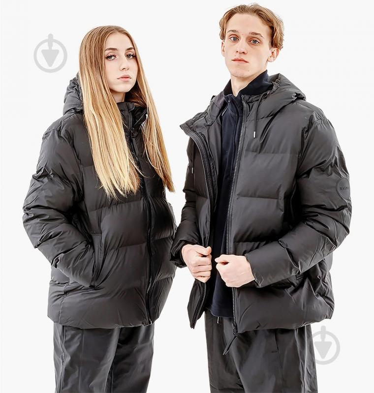 Куртка Rains Puffer Jacket 1506-Black р.2XS черная - фото 1